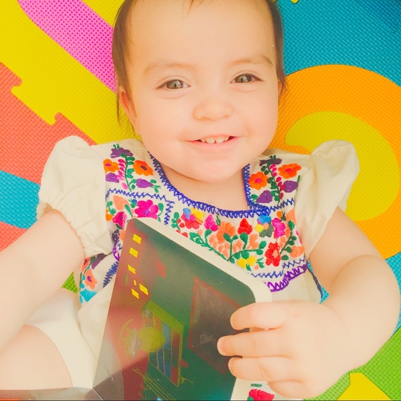 Mexican Baby Dress Embroidered Handmade - Picture 2 of 7